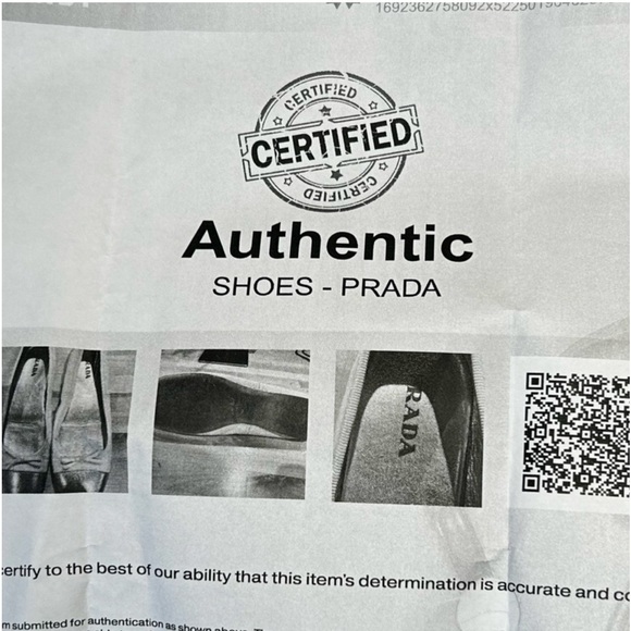 Prada White with Gold Toe Ballet Flats - Picture 9 of 9